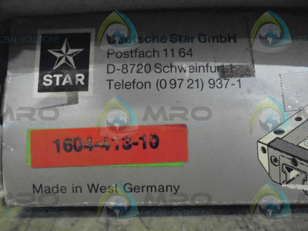 STAR 1604-413-10 RUNNER BLOCK *NEW IN BOX*