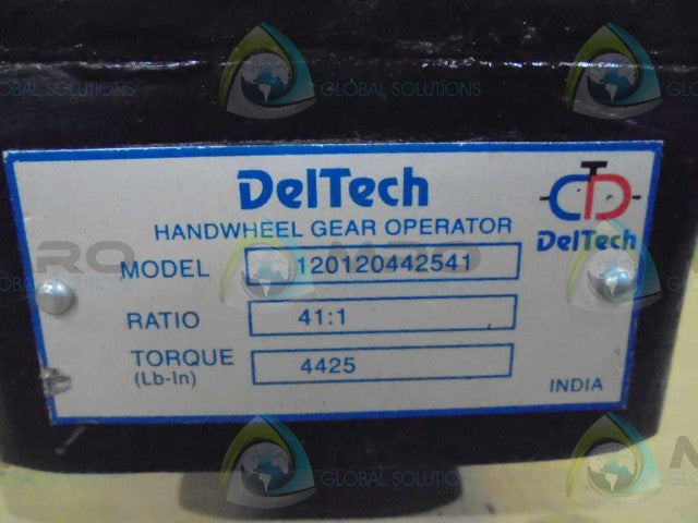 DELTECH 120120442541 HANDWHEEL GEAR OPERATOR *USED*