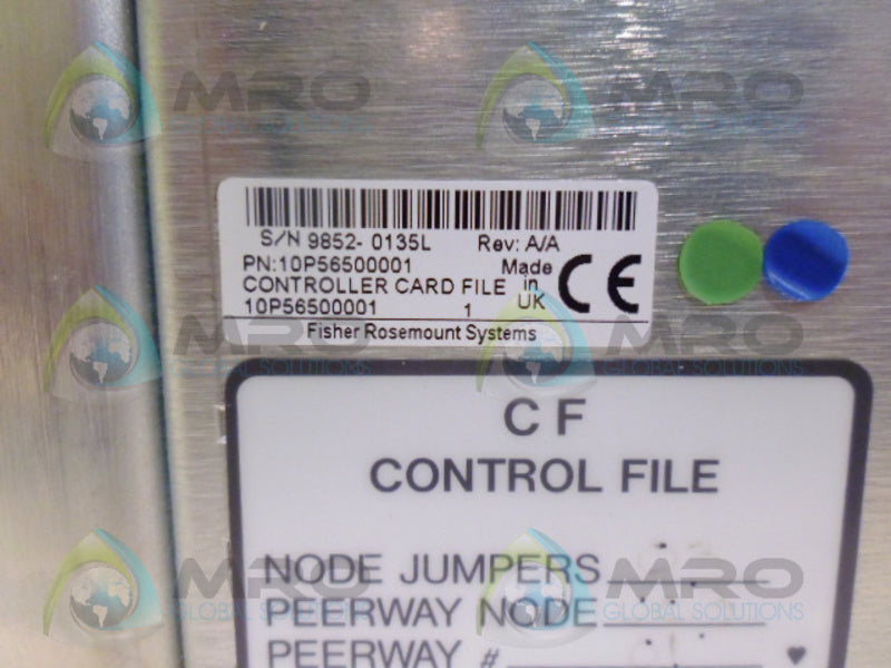 FISHER-ROSEMOUNT 10P56500001 RACK CONTROLLER CARD FILE *USED*