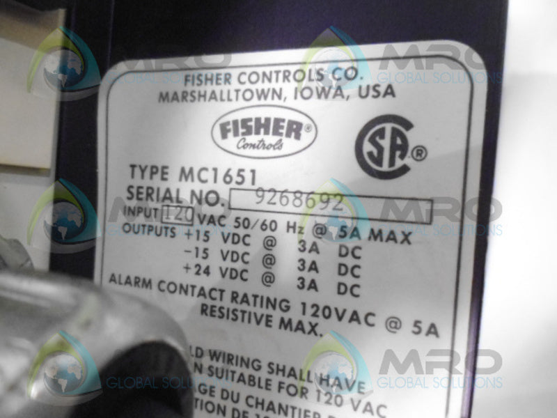 FISHER MC1651 POWER SUPPLY *USED*