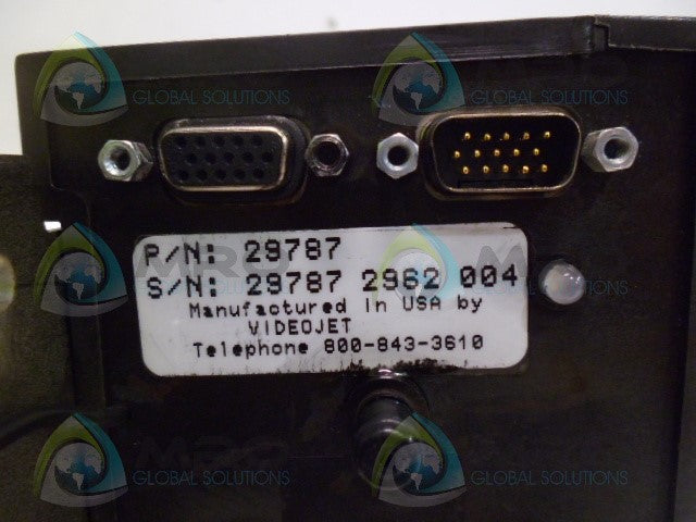 VIDEOJET 29787 MARSH VJ PATRION PLUS (AS PICTURED) *USED*