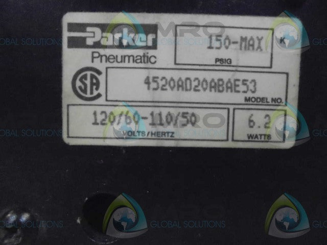 PARKER 4520AD20ABAE53 SOLENOID VALVE *NEW NO BOX*