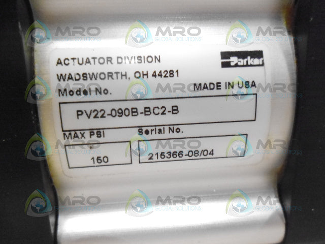 PARKER PV22-090B-BC2-B ROTARY ACTUATOR *NEW NO BOX*