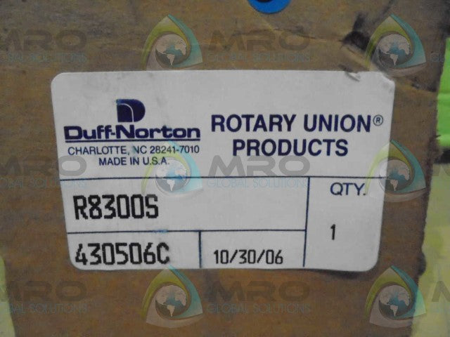 DUFF-NORTON 430506C DUAL FLOW ROTARY UNION *NEW IN BOX*