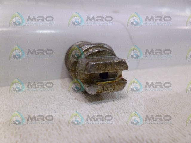 SPRAYING SYSTEMS WASHJET-HSS 1513 1/4 MEG SPRAY NOZZLE *USED*