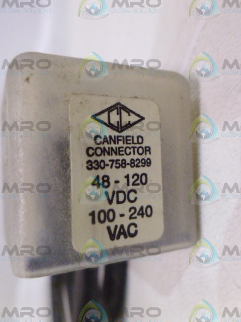 CANFIELD MSD3 CONNECTOR 48-120VDC 100-240VAC *USED*