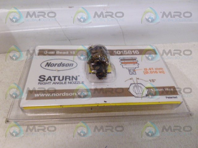 NORDSON 1015816 SATURN RIGHT ANGLE NOZZLE *USED*