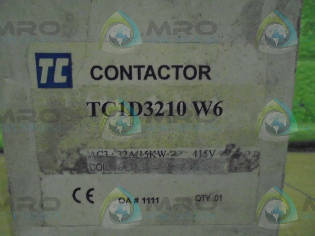 TC CONTACTOR TC1D3210 W6 CONTACTOR *NEW IN BOX*