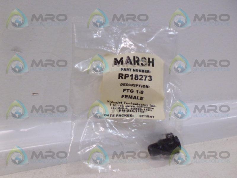MARSH RP18273 FTG 1/8 FEMALE *NEW IN ORIGINAL PACKAGE*