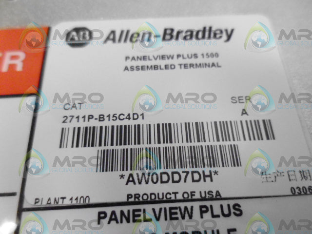 ALLEN BRADLEY 2711P-B15C4D1 SER A (REMANUFACTURED) *NEW IN BOX*