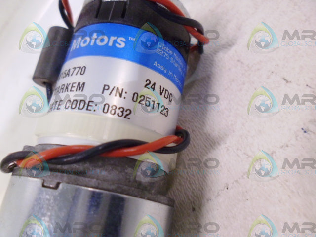 GLOBE MOTORS 0251123 ELECTRIC DC GEAR MOTOR *NEW NO BOX*