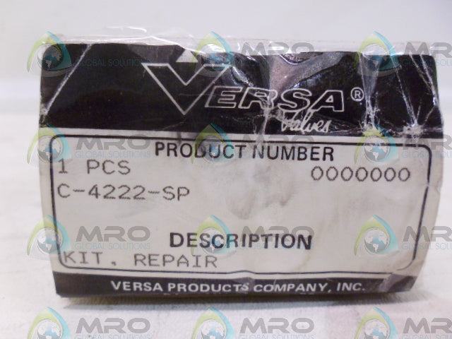 VERSA VALVES C-4222-SP REPAIR KIT *NEW IN BOX*