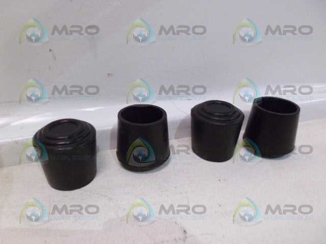 FAULTLESS 32017 RUBBER LEG TIPS BLACK *NEW IN ORIGINAL PACKAGE*