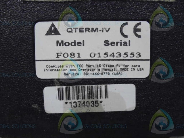 QTERM-IV F081 HAND HELD INTERFACE *USED*
