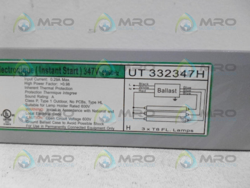 ULTRASAVE UT332347H ELECTRONIC BALLAST UNMP