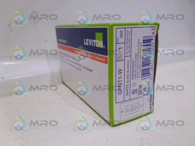 LEVITON GFNT1-W 15A-125V RECEPTICAL WHITE *NEW IN BOX*