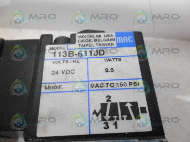 MAC 113B-611JD VALVE *USED*