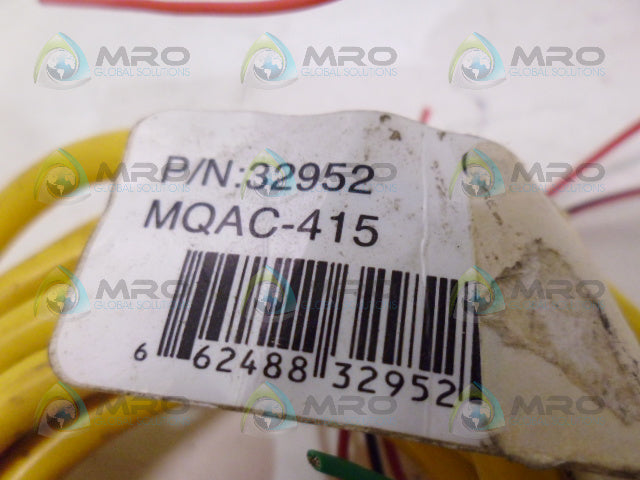 BANNER ENGINEERING 32952 DISCONNECT CABLE MQAC-415 *USED*
