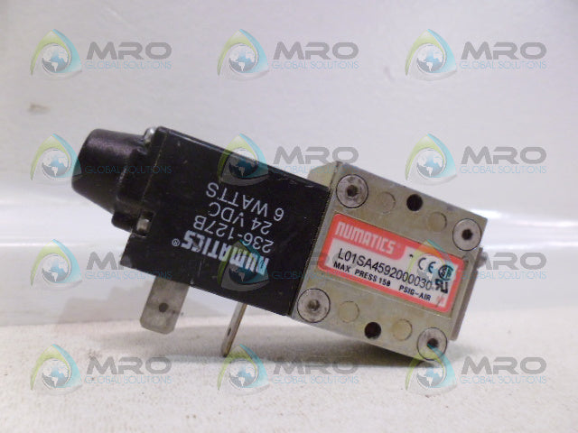 NUMATICS L01SA4592000030 SOLENOID VALVE *USED*