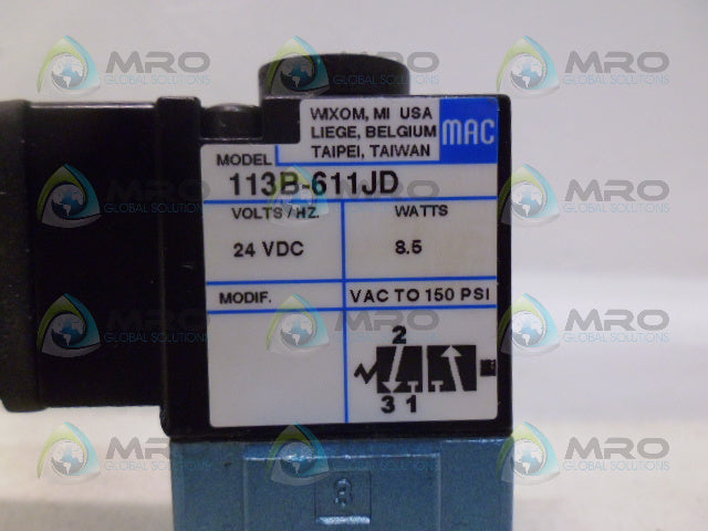 MAC 113B-611JD VALVE *NEW NO BOX*