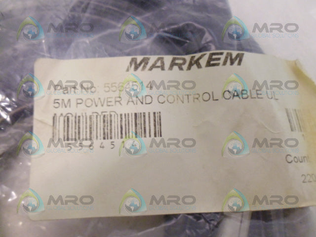 MARKEM 5564514 5M POWER & CONTROL CABLE UL *NEW IN FACTORY BAG*