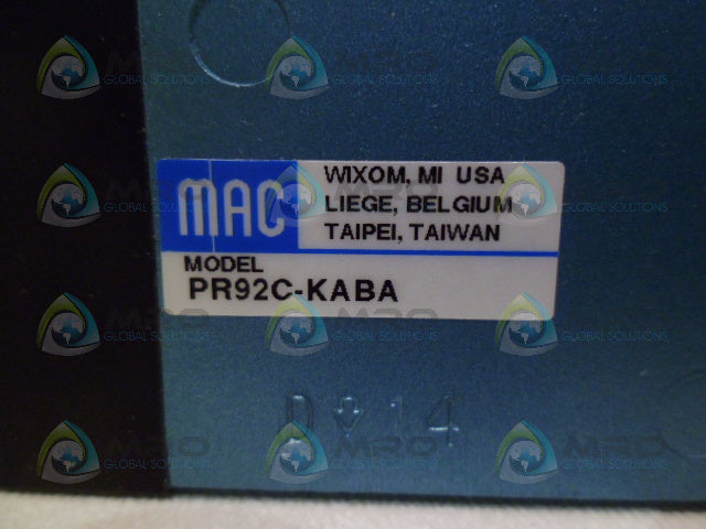 MAC PR92C-KABA PRESSURE REGULATOR *NEW IN BOX*