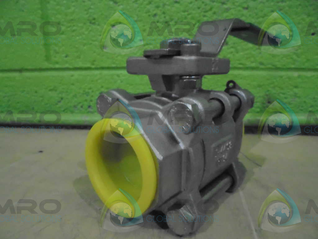 INLINE 1 1/4" CF8M 1000WOG VALVE *NEW NO BOX*