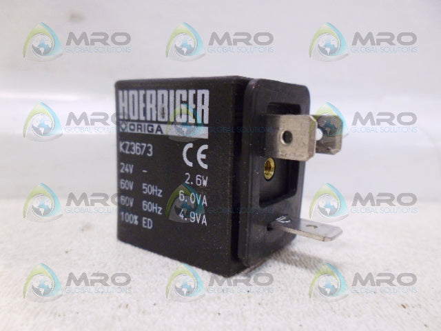 HOERBIGER KZ3673 SOLENOID COIL 24V *USED*