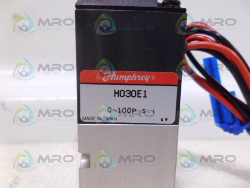 HUMPHREY H030E1 3-PORT VACUUM VALVE *NEW NO BOX*