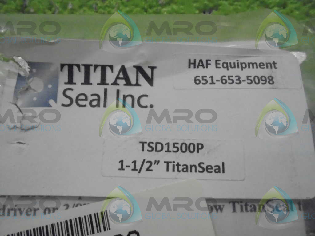 TITAN SEAL INC. TSD1500P 1-1/2" TITAN SEAL *NEW IN BOX*