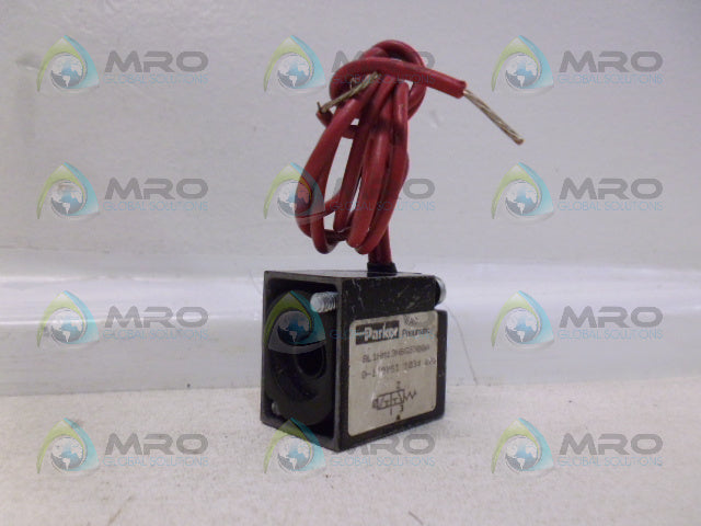 PARKER BL1HM13NBG5300A SOLENOID VALVE (AS PICTURED) *USED*