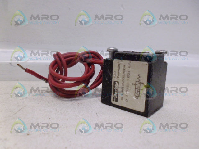 PARKER BL1HM13NBG5300A SOLENOID VALVE (AS PICTURED) *USED*