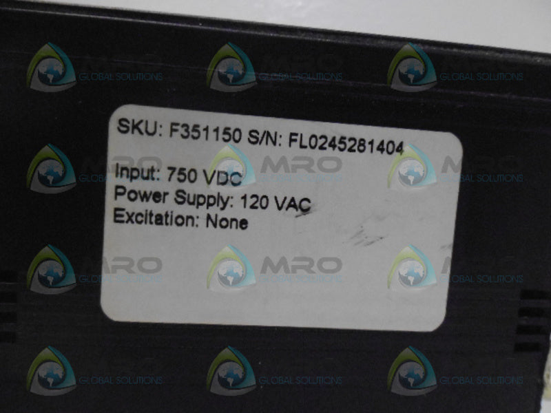 SIMPSON F351150 DIGITAL PANEL METER 120VAC (AS PICTURED) *USED*