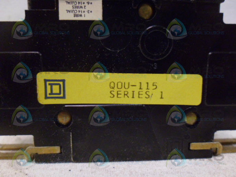 SQUARE D QOU-115 SERIES 1 CIRCUIT BREAKER *USED*