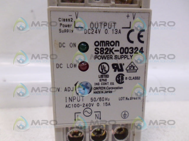 OMRON S82K-00324 POWER SUPPLY *USED*