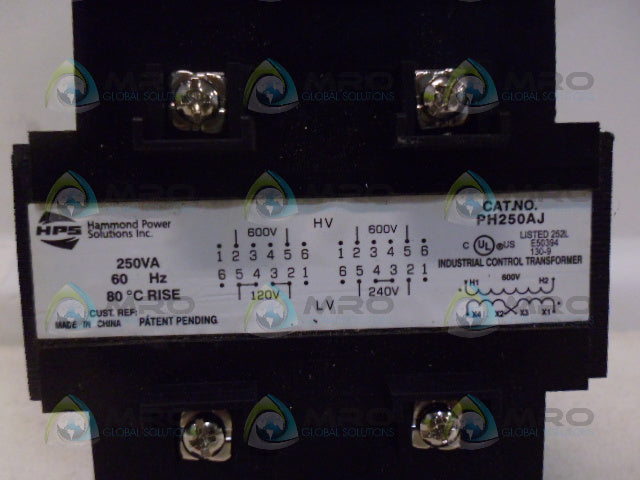 HAMMOND PH250AJ TRANSFORMER *NEW NO BOX*