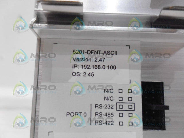 PROSOFT 5201-DFNT-ASCII ETHERNET I/P TO ASC II CONNECTION MODULE *NEW IN BOX*
