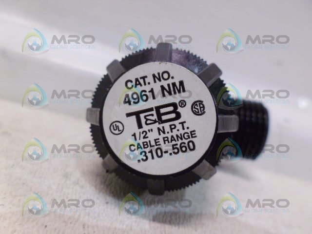 THOMAS & BETTS 4961 NM 1/2"NPT CABLE RANGE .310-.560 *NEW NO BOX*