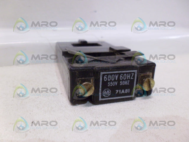 ALLEN BRADLEY 71A81 COIL *USED*