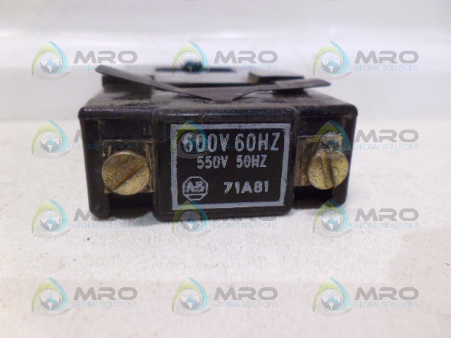 ALLEN BRADLEY 71A81 COIL *USED*