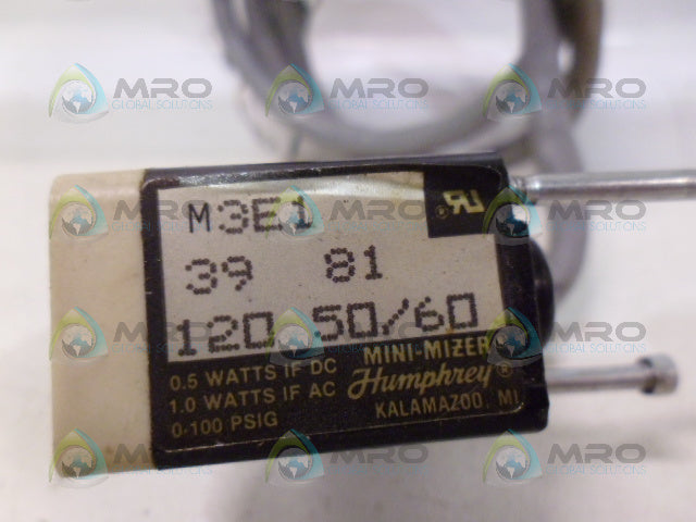HUMPHREY M3E1 SOLENOID VALVE *USED*