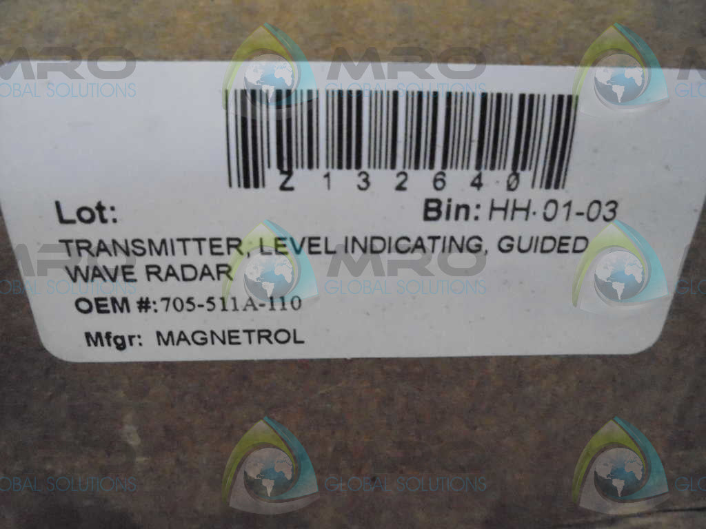 MAGNETROL 705-511A-110 TRANSMITTER *FACTORY SEAL*