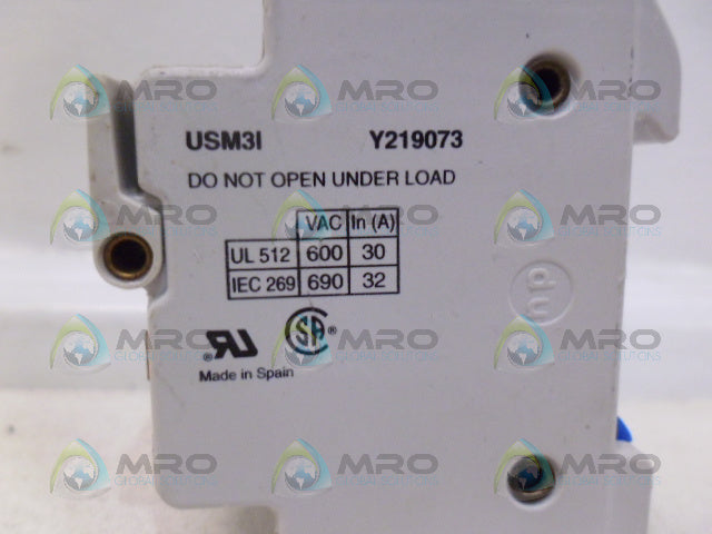 FERRAZ SHAWMUT USM3I Y219073 FUSE HOLDER (AS PICTURED) *USED*