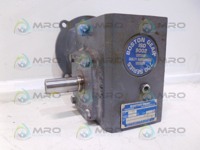 BOSTON GEAR F718-25-B5-J RIGHT ANGLE GEAR REDUCER RATIO 25 *USED*