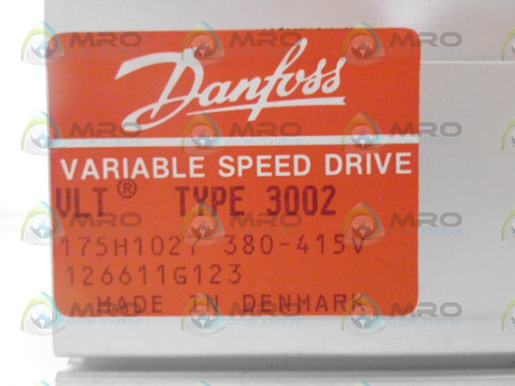 DANFOSS 175H1027 VARIABLE SPEED DRIVE TYPE 3002 *USED*