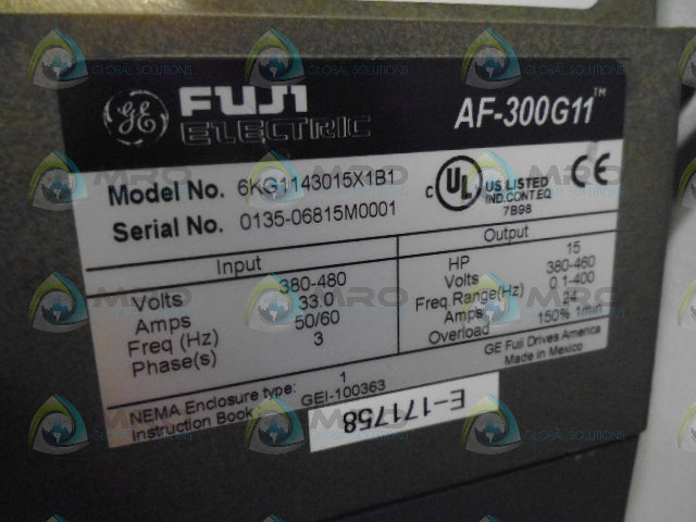 GE FUJI 6KG1143015X1B1 DRIVE *NEW NO BOX*