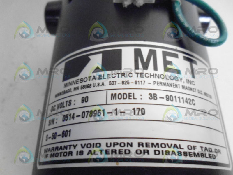 MET 3B-9011142C GEAR MOTOR *NEW NO BOX*