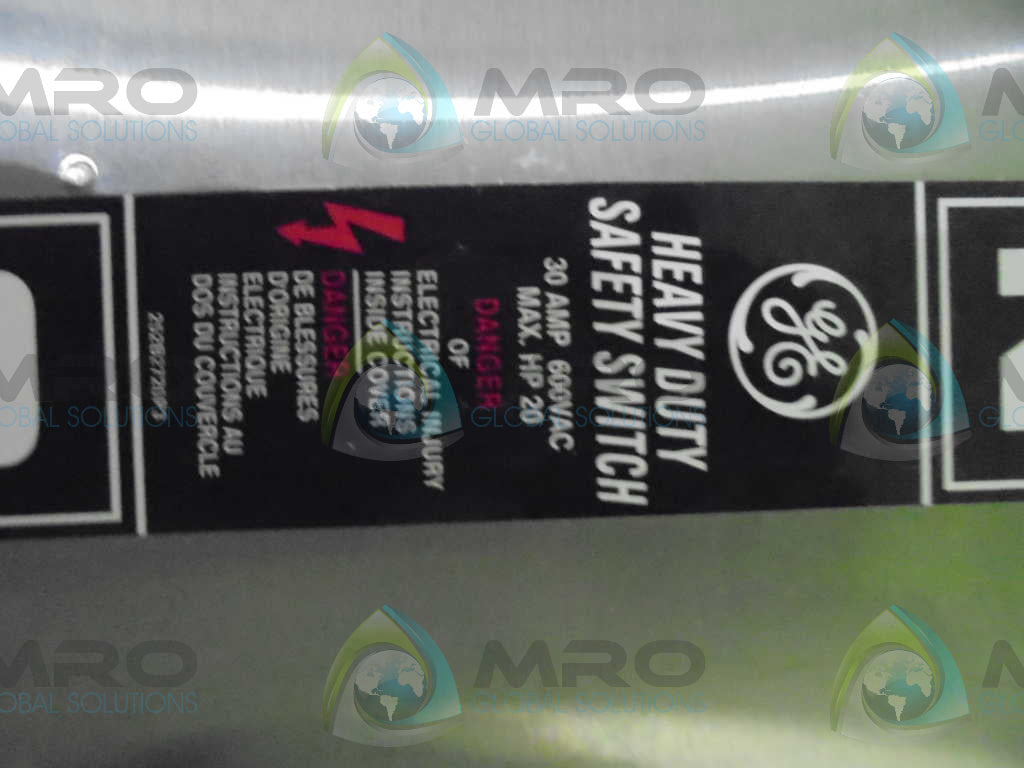 GENERAL ELECTRIC TH3361SS 30A 600AC/250VDC *NEW IN BOX*