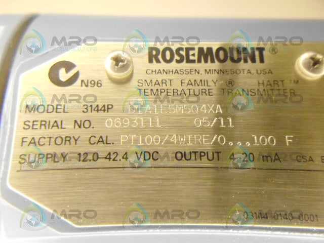 ROSEMOUNT 3144PD1A1E5M5Q4XA TEMPERATURE TRANSMITTER *NEW NO BOX*