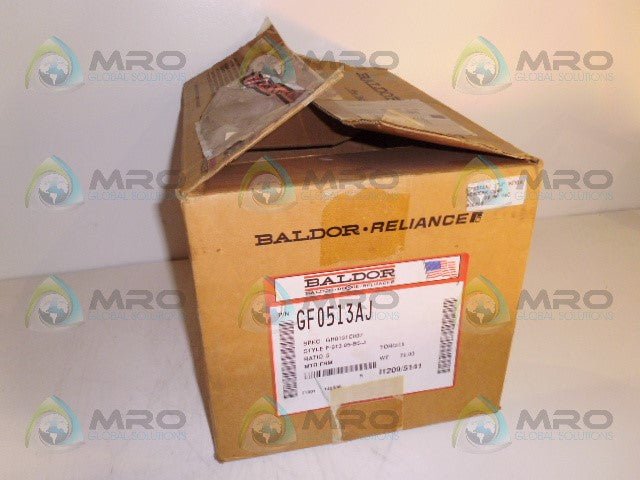 BALDOR GF0513AJ GEAR REDUCER RATIO 5:1 *NEW IN BOX*
